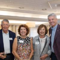 Mike and Sue Jandernoa posing for photo with John and Joan Nowak